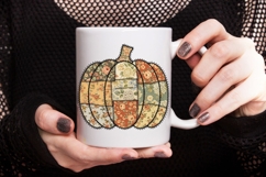 Preppy Floral Fall Pumpkin Png, Fall Pumpkin Png, Autumn Png Product Image 4