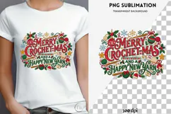 Christmas crochet png design for T-shirts Product Image 4
