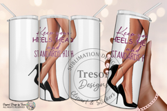 Fashion High Heels Quote PNG Chic Woman Legs Clipart set Product Image 5