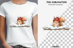 Christmas peeking character png design for T-shirts Product Image 4