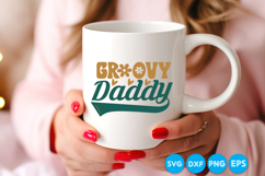 Groovy Daddy Father's day retro SVG Design Product Image 4