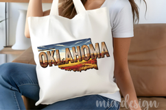 Oklahoma State PNG, Vintage Buffalo Plains Sublimation Product Image 5