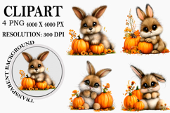 Whimsical Autumn Farm Clipart Watercolor PNG Product Image 1