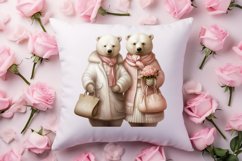 Valentines Day Bear Sublimation Clipart, Valentines Day PNG Product Image 4