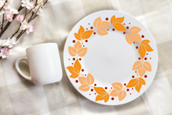 Hand drawn Autumn leaf wreath|Fall foliage frame Product Image 4