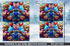Flowers Garden Flag Sublimation| Flower Garden Flag PNG Product Image 1
