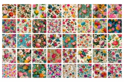 Vintage Flowers Pillow Designs, Flowers Pillow Bundle Product Image 4