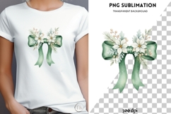Winter floral wonderland png design for T-shirts Product Image 4