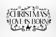 Farmhouse Christian Christmas Sign SVG Product Image 4