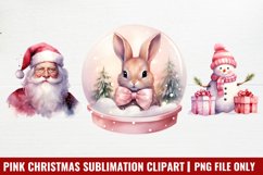 Pink Christmas Sublimation Clipart Product Image 1
