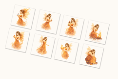 Fire Fairy Watercolor Clipart Collection Product Image 4