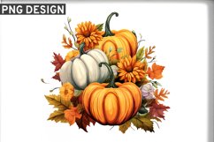 Fall Thanksgiving Pumpkins Sublimation Clipart Bundle Product Image 6
