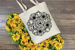 Fall Mandala SVG | Porch Sign SVG | Floral Mandala SVG Product Image 10