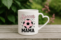 Soccer mama Pink Ball PNG Sublimation | Soccer PNG Design Product Image 4