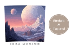 Space Tumbler Wrap Design, Planets Tumbler Sublimation Product Image 4