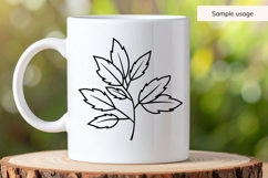 Hand Drawn Autumn Leaf Branch SVG Product Image 4