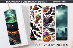 Bookmarks Sublimation - Halloween Holly Berries PNG Design Product Image 1