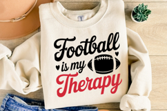 Football is my therapy svg | Game Day Svg | Shirt Svg Product Image 4