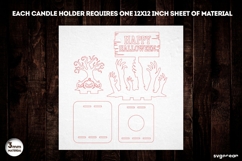 Halloween Shadow Candle Holders Bundle | Laser Cut | SVG Product Image 4