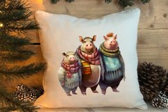 Christmas Family Animals Clipart, Christmas Clipart Product Image 4