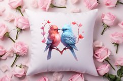 Breeds of Valentine Kissing Birds, Valentine's Day Clipart Product Image 4