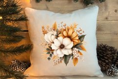 Gold Christmas Watercolor Clipart Sublimation, Christmas PNG Product Image 4