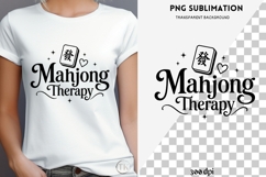 Mahjong quote png design for T-shirts Product Image 4