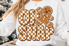Oh Snap Gingerbread Christmas PNG, Oh Snap PNG, Christmas Product Image 4