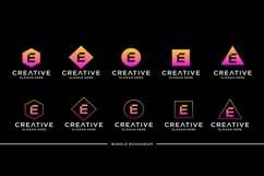 Letter E Logo Bundle Monogram Product Image 1