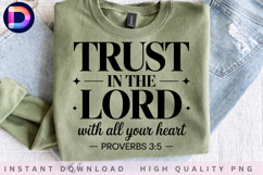 Trust in the Lord With All Your Heart Proverbs 3:5 Christian Product Image 4