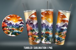 3D Winter Tumbler Wrap Sublimation PNG | Papercat 3D Product Image 4