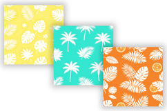 Seamless Summer Tropical Pattern, Watercolor Digital Paper Product Image 4