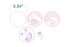 Chameleon SVG laser cut file for Glowforge Product Image 4