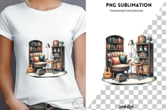 Book nook png design for T-shirts Product Image 4