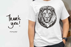 Lion Silhouette Landscape Vector Product Image 4