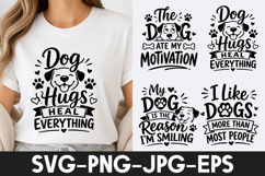 Funny Dog Quotes T Shirt Design SVG PNG Product Image 1