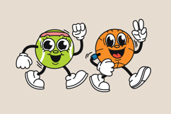 Sporty Mascot Characters - Cute Vector Clipart Set Product Image 5