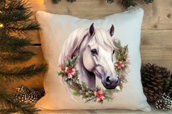 Watercolor Christmas Deer Head Clipart Sublimation Product Image 4