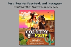Country Party Flyer, Country Night flyer, Country Music Product Image 4