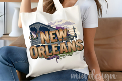 New Orleans PNG, French Quarter Louisiana Sublimation Design Product Image 4
