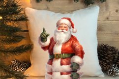 Watercolor Santa Claus Sublimation Clipart, Santa PNG Product Image 4