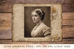 Printable Junk Journal Pages victorian girl / woman 4 Product Image 1
