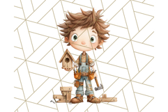 Cute Career Clipart Watercolor Professions Clip Art for Kids Product Image 4