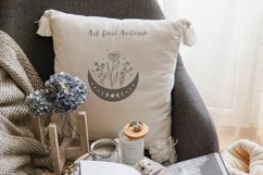 Moon phases svg, Celestial svg File, Floral moon svg Product Image 5