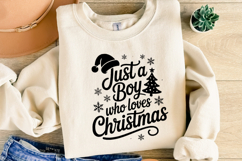 Just a Boy who loves Christmas Svg | Christmas | Shirt Svg Product Image 5
