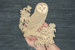 Owl birds lasercut svg, owl laser cut ornament or keychain Product Image 4