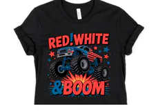 Red White & Boom Svg | Svg Files for Cricut | Shirt Svg Product Image 1
