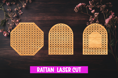 15 Boho Rattan Signs Laser Cut SVG, Home Decor Laser cut Product Image 5
