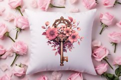 Vintage Valentines Day Flowers Clipart Product Image 4