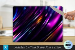 Abstract Colorful Liquid Swirls Cutting Board PNG Design Product Image 1